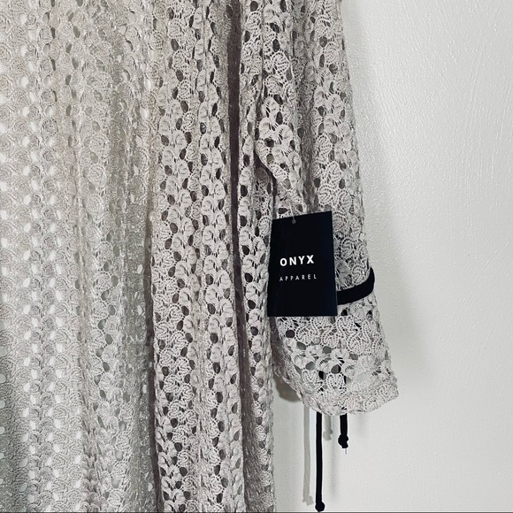 Onyx Tan Laced Jacket w/Black Trim . Sz XL. - Picture 3 of 10